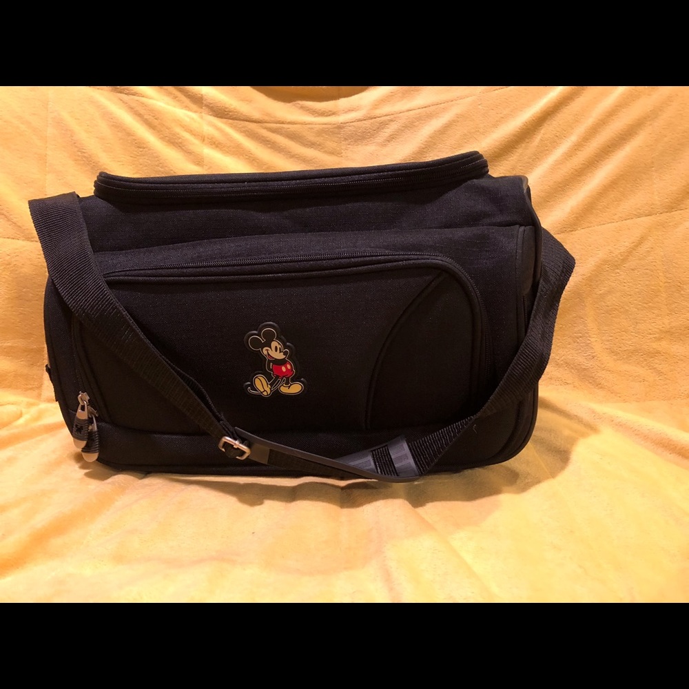 Mickey Mouse carry on bag.